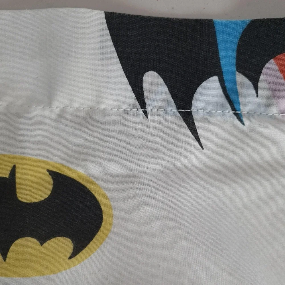 Vintage The Bibb Co Batman Twin Flat Sheet DC Comics 1989 USA Bedding 80s Kids